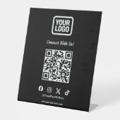 Panneau de table des médias sociaux | Instagram Ti (Recto)