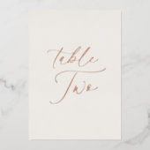 Panneau de Table Deux pour Mariage | Carte de Véri (Devant)
