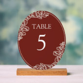 Panneau de table en acrylique Anthurium (Neutre)