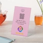 Panneau de table Google Avis | Présentoir Code QR (In SItu)