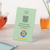 Panneau de table Google Avis | Présentoir Code QR (In SItu)