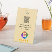 Panneau de table Google Avis | Présentoir Code QR (In SItu)