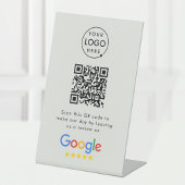 Panneau de table Google Reviews | Socle de code QR