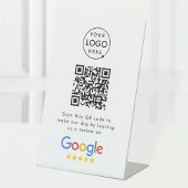 Panneau de table Google Reviews | Socle de code QR
