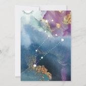 Panneau de table Leo Carte à thème Aquarelle céles (Dos)