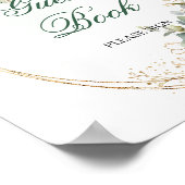 Panneau de table Livre d'or botanique doré Greener (Coin)