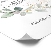 Panneau de table Livre d'or Feuillage verdure (Coin)