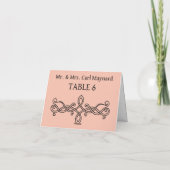 Panneau de table mariage Cartes de signalisation p (Dos)