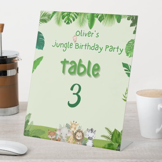 Panneau de table pour aventure safari (In SItu)