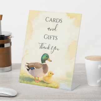 Panneau de table pour Baby Shower avec Canard Colv