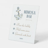 Panneau de table pour bar à mimosas de mariage nau (Recto)