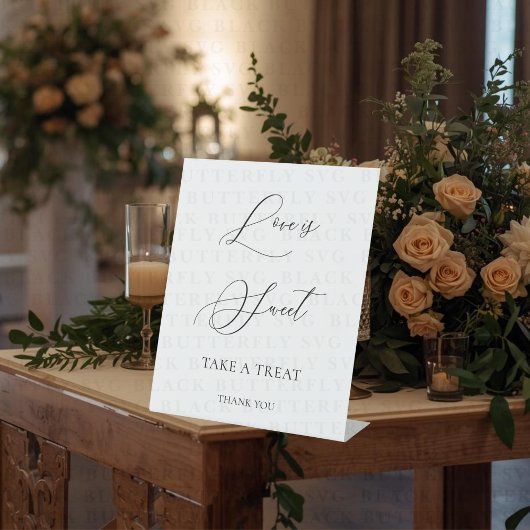 Panneau de table pour cadeaux de mariage