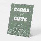 Panneau de table pour cartes et cadeaux de camp ré (Recto)