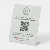 Panneau de table pour entreprise | Affichage promo (Recto)