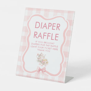 Panneau de table pour la Baby Shower Tea Party ave