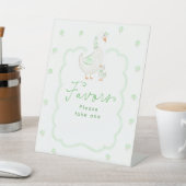 Panneau de table pour les cadeaux de fête prénatal (In SItu)