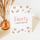 Panneau de table pour les faveurs de fête Papillon