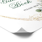 Panneau de table pour livre d'or à l'aquarelle bot (Coin)