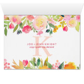 Panneau de table réservé PixDezines aquarelle flor (Intérieur Horizontal (Bas))