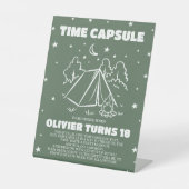 Panneau de table Rétro Happy Camper Time Capsule (Recto)
