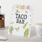 Panneau de table Taco Bar Mexican Food Cactus Fies (In SItu)