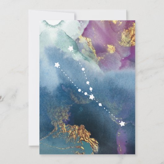 Panneau de table Taurus Carte à thème Aquarelle cé (Dos)