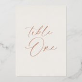 Panneau de table un mariage | Carte de feuille d'o (Devant)