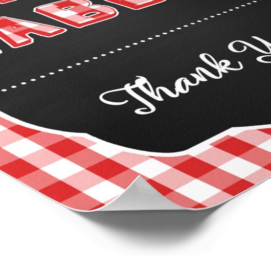 Panneau de tableau cadeau - Bébé rouge Q (Coin)