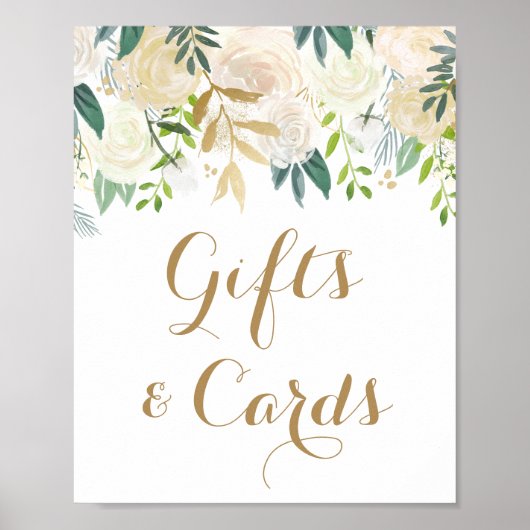 Panneau de tableau Cadeaux et cartes à fleurs en o (Devant)