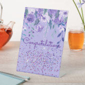 Panneau de tableau Fleurs violettes et Parties sci (In SItu)