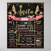 Panneau de tableau noir de la sirène 30e mascarade (Devant)