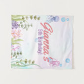 Panneau de tapisserie d'anniversaire personnalisé  (Devant (Horizontal))