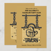 Panneau de taverne Invitation à une soirée d'enter (Devant / Derrière)