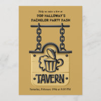 Panneau de taverne Invitation à une soirée d'enter