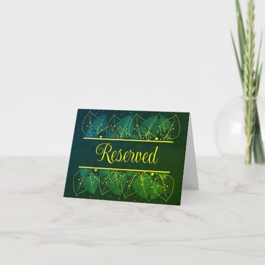 panneau de tente de carte de réservation (Devant)