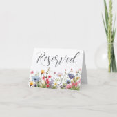 panneau de tente de carte de réservation (Devant)