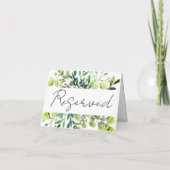 panneau de tente de carte de réservation (Dos)