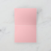 Panneau de tente de la carte de note réservée rose (Intérieur)