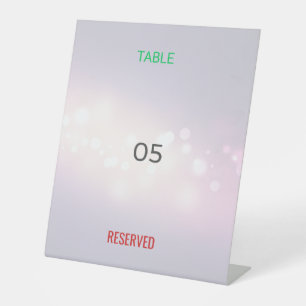 Panneau de tente de table Réservé Sur mesure