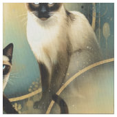 Panneau de tissu artistique Chats (fermé)