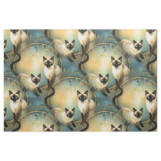 Panneau de tissu artistique Chats (Fat Quarter)