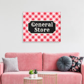 Panneau de toile de magasin général rétro (Insitu(Salon))