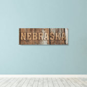 Panneau de toile en bois rustique du Nebraska (Insitu (Plancher de Bois))