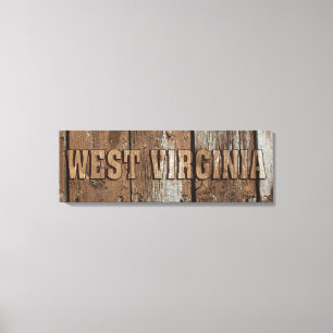 Panneau de toile murale en bois rustique de Virgin