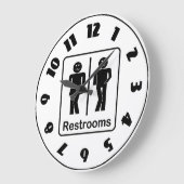 Panneau de toilettes Horloge (Angle)