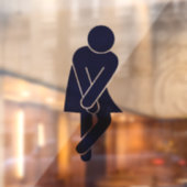 Panneau de toilettes pour femmes amusantes (Feuille 2)