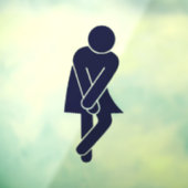 Panneau de toilettes pour femmes amusantes (Feuille 3)