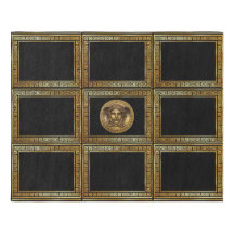 Panneau de touches grecques voûtées avec Medusa De