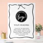 Panneau de trame de ruban de l'événement Logo pers (Mariage)