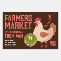 Panneau de triage du marché agricole - Information